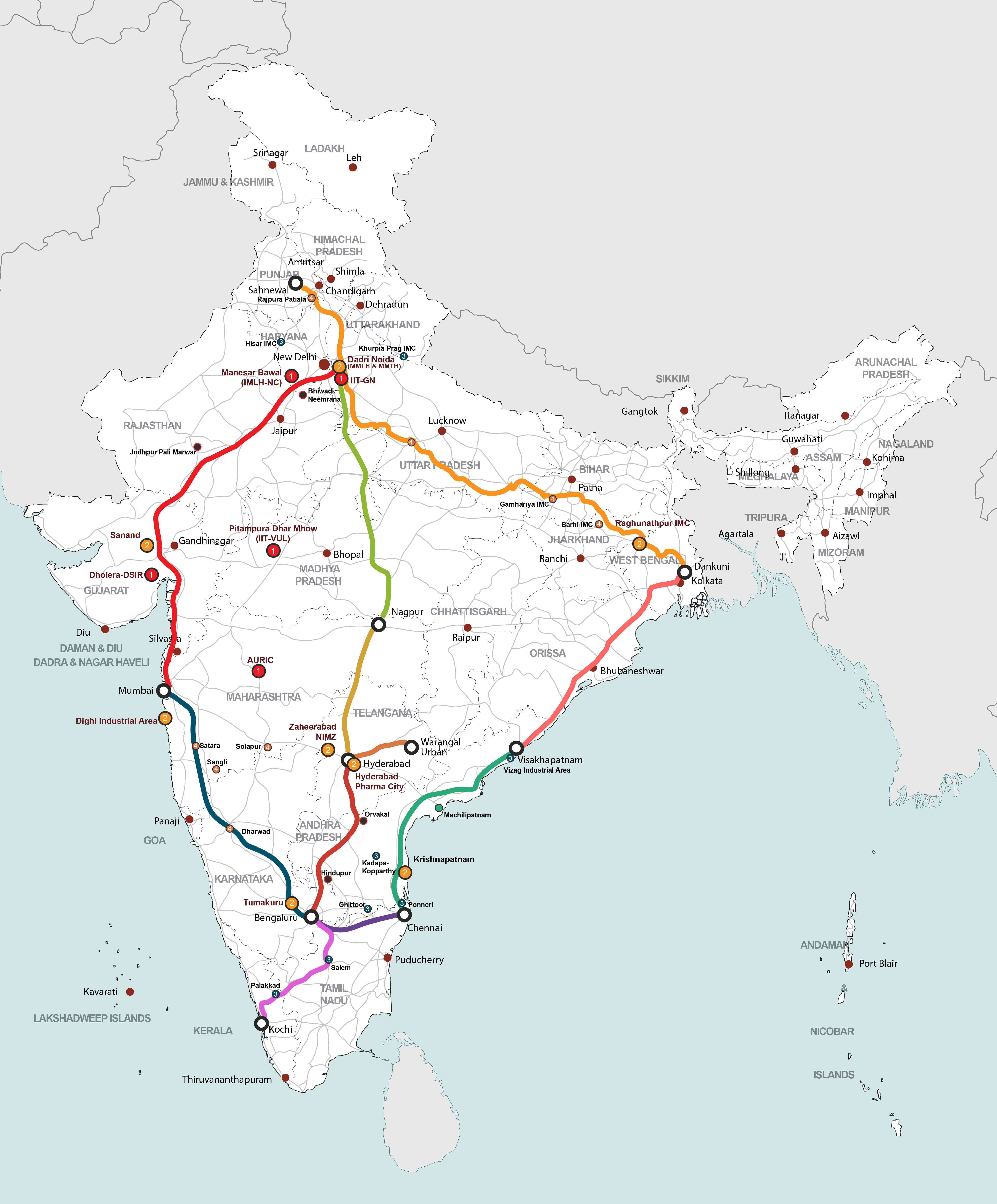 Industrial corridors in India